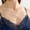 Silk Slip with Lace Insert Detail