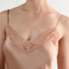 Silk Slip with Lace Insert Detail