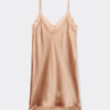 Silk Slip with Lace Insert Detail