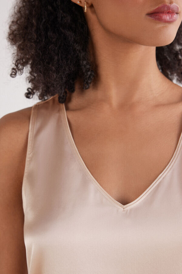 Silk V-Neck Tank Top Silk V-Neck Tank Top