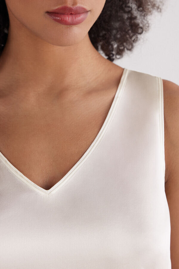 Silk V-Neck Tank Top Silk V-Neck Tank Top