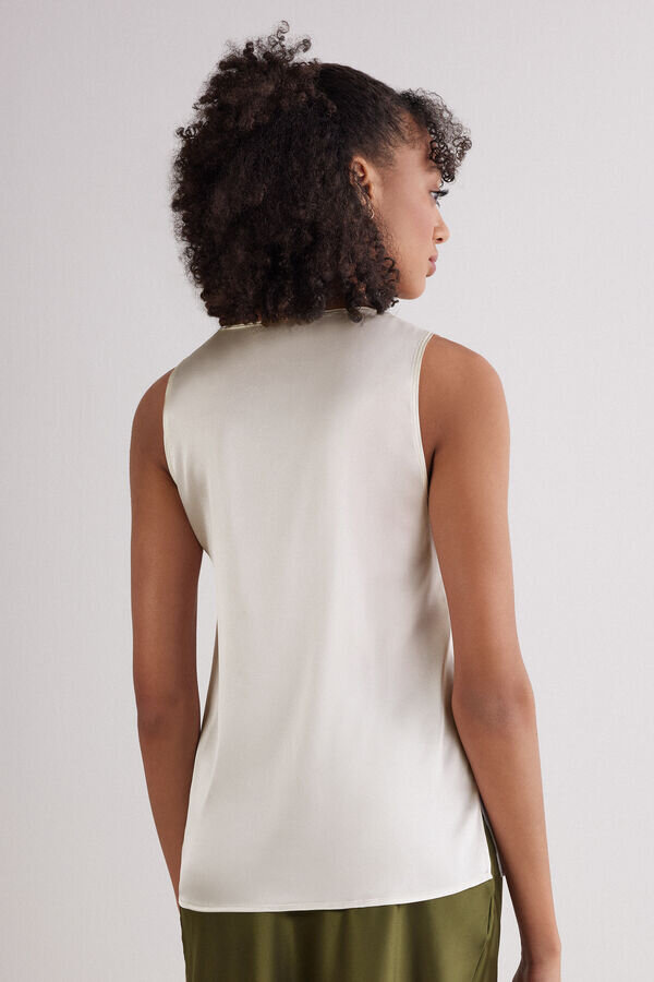 Silk V-Neck Tank Top Silk V-Neck Tank Top