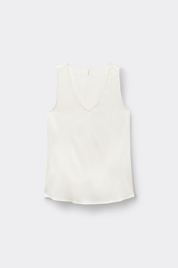 Silk V-Neck Tank Top Silk V-Neck Tank Top
