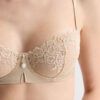 Silky Flowers Denise Silk and Lace Balconette Bra