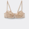 Silky Flowers Denise Silk and Lace Balconette Bra