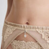 Silky Flowers Garter Belt
