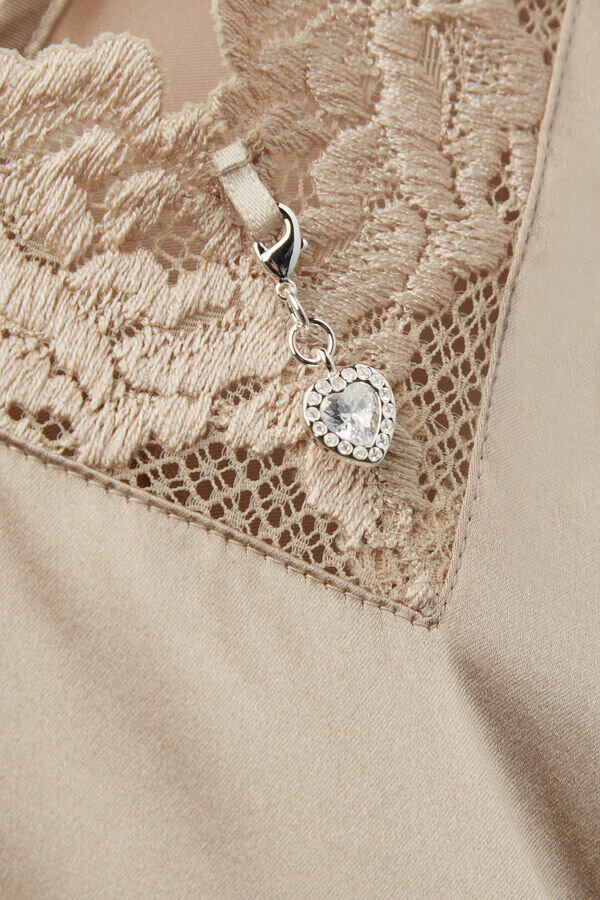 Silky Flowers Silk and Lace Chemise Silky Flowers Silk and Lace Chemise