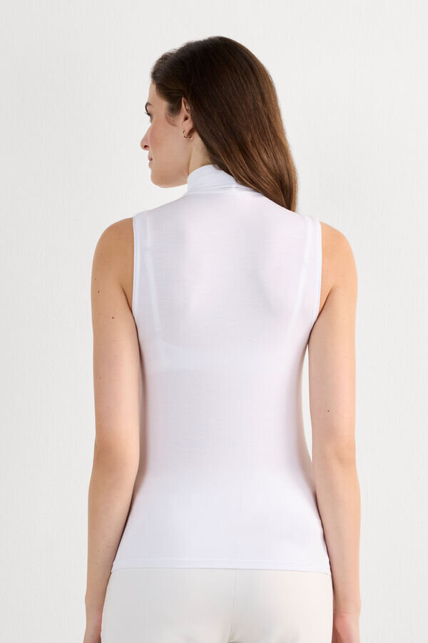 Sleeveless Turtleneck Micromodal Shirt Sleeveless Turtleneck Micromodal Shirt