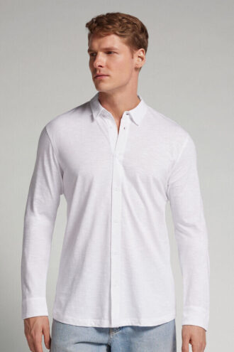Slub Cotton Long Sleeve Shirt