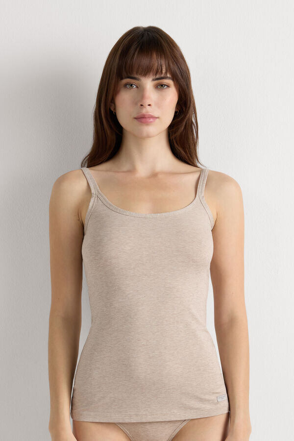 Spaghetti Strap Top in Cotton Spaghetti Strap Top in Cotton