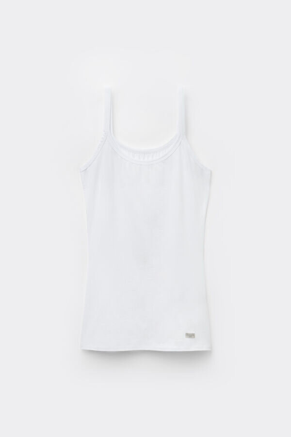 Spaghetti Strap Top in Cotton Spaghetti Strap Top in Cotton