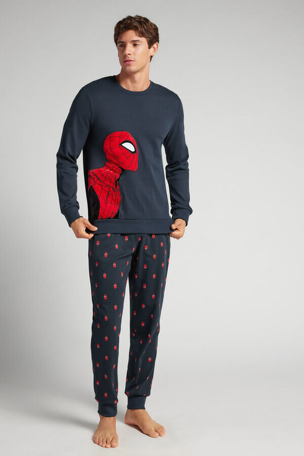 Spider-Man Marvel Full Length Cotton Pajamas Spider-Man Marvel Full Length Cotton Pajamas
