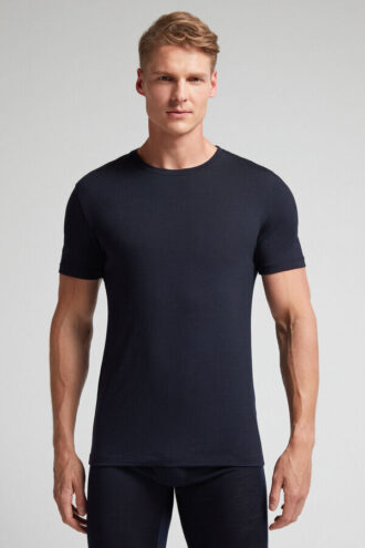 Stretch Merino Wool Short-Sleeve T-Shirt