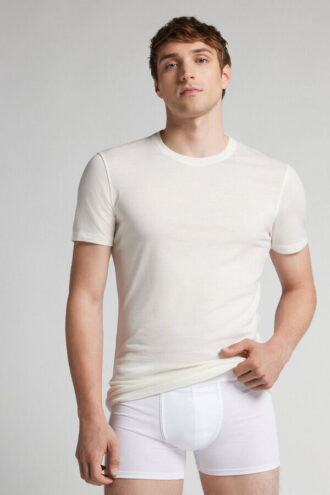 Stretch Merino Wool Short-Sleeve T-Shirt Stretch Merino Wool Short-Sleeve T-Shirt