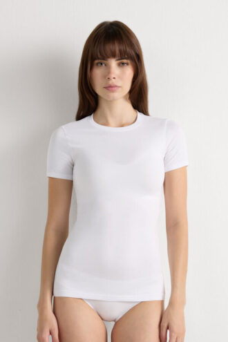 Stretch Superior Cotton Short Sleeve Top
