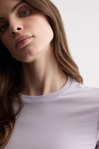 Stretch Superior Cotton Short Sleeve Top