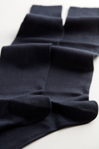 Tall Cashmere-Silk-Cotton Blend Socks