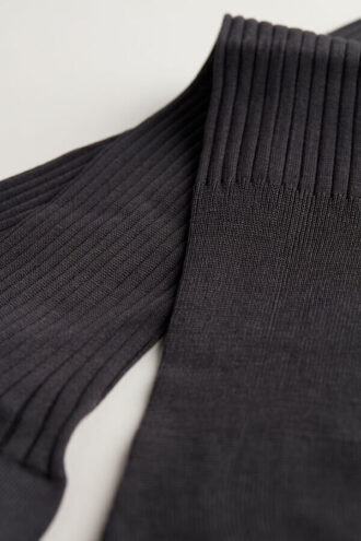 Tall Ribbed Egyptian Cotton Socks