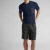 Tartan Print Cloth and Cotton Short Pajamas