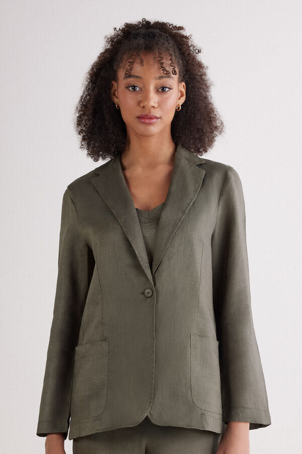 The Pure Linen Jacket in Linen Fabric The Pure Linen Jacket in Linen Fabric