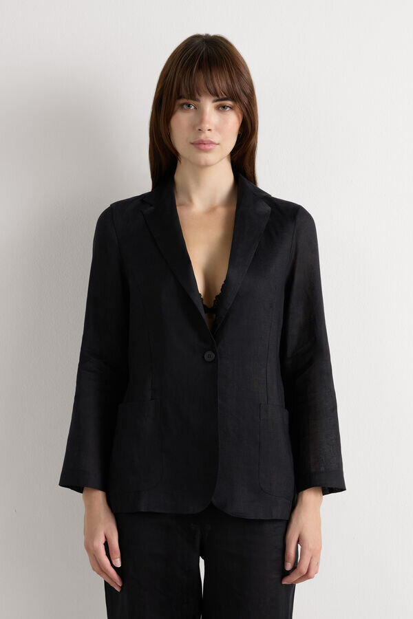 The Pure Linen Jacket in Linen Fabric The Pure Linen Jacket in Linen Fabric