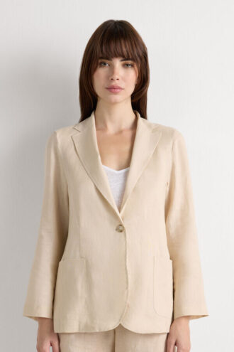 The Pure Linen Jacket in Linen Fabric