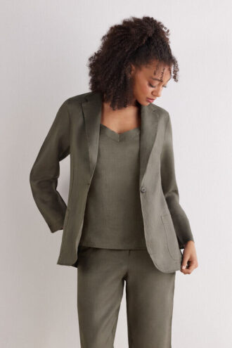 The Pure Linen Jacket in Linen Fabric