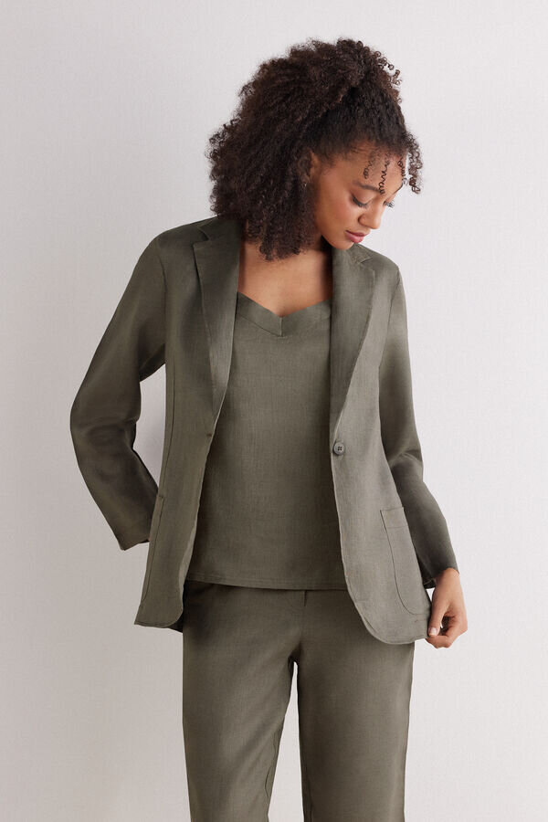 The Pure Linen Jacket in Linen Fabric The Pure Linen Jacket in Linen Fabric
