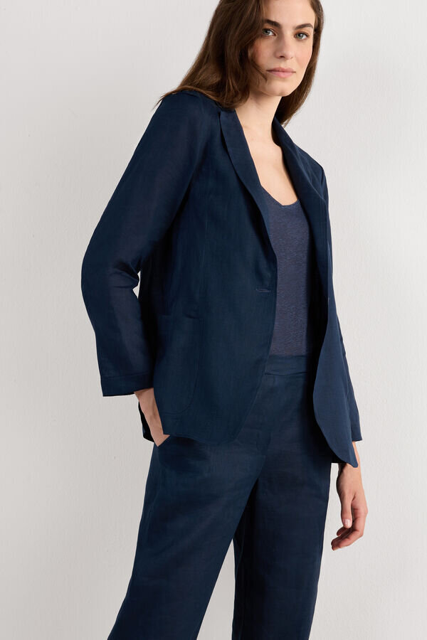 The Pure Linen Jacket in Linen Fabric The Pure Linen Jacket in Linen Fabric