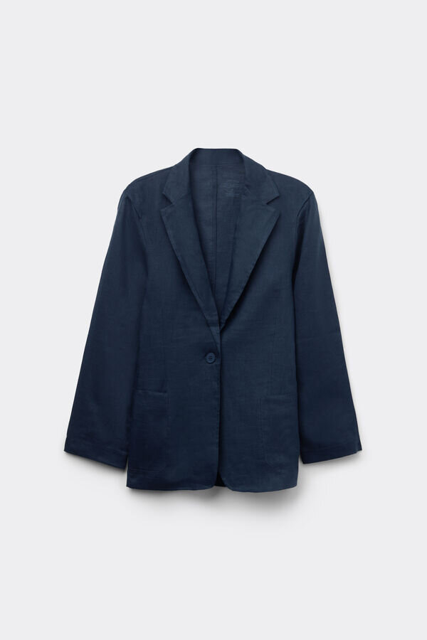 The Pure Linen Jacket in Linen Fabric The Pure Linen Jacket in Linen Fabric