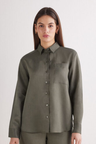The Pure Linen Shirt in Linen Fabric