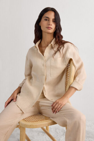 The Pure Linen Shirt in Linen Fabric
