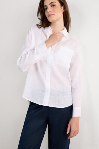 The Pure Linen Shirt in Linen Fabric