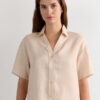 The Pure Linen Short Sleeve Shirt in Linen Fabric