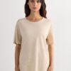 The Pure Linen Short Sleeve Top in Linen The Pure Linen Short Sleeve Top in Linen