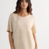 The Pure Linen Short Sleeve Top in Linen The Pure Linen Short Sleeve Top in Linen