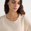 The Pure Linen Short Sleeve Top in Linen The Pure Linen Short Sleeve Top in Linen