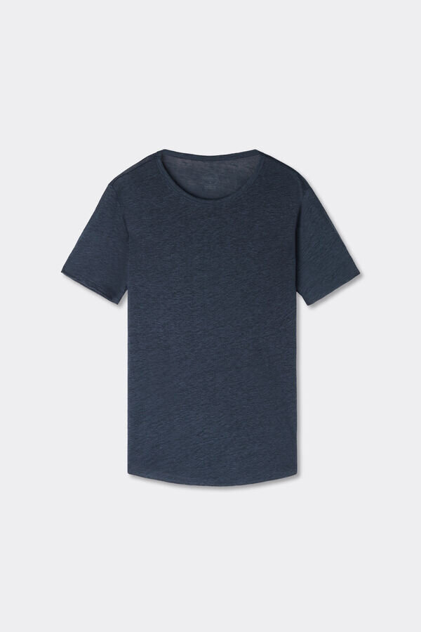 The Pure Linen Short Sleeve Top in Linen The Pure Linen Short Sleeve Top in Linen