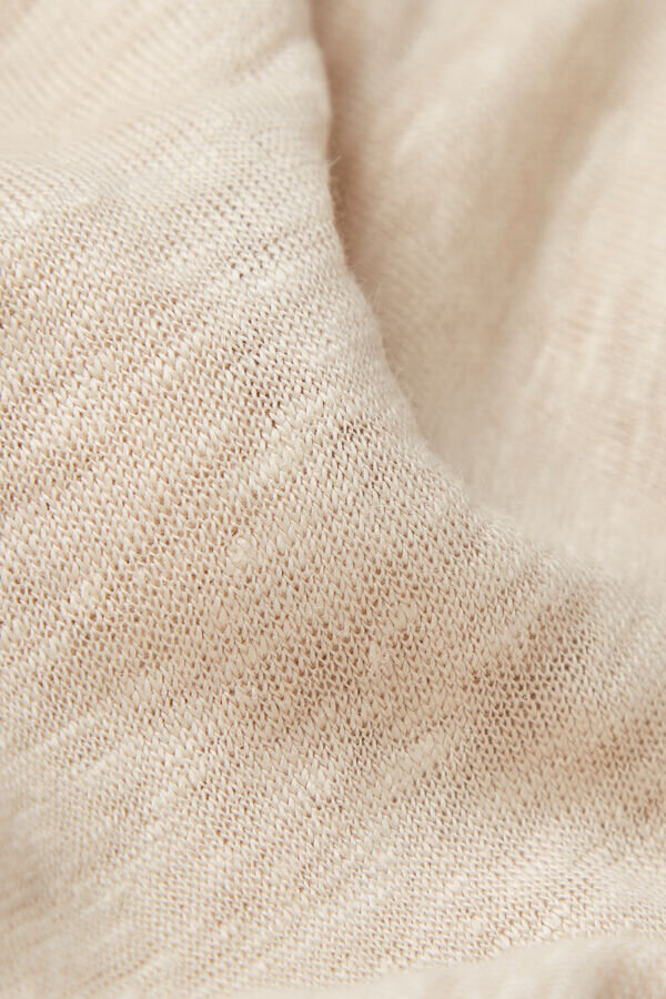 The Pure Linen Short Sleeve Top in Linen The Pure Linen Short Sleeve Top in Linen