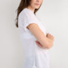 The Pure Linen Short Sleeve V-Neck Top in Linen The Pure Linen Short Sleeve V-Neck Top in Linen