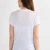 The Pure Linen Short Sleeve V-Neck Top in Linen The Pure Linen Short Sleeve V-Neck Top in Linen