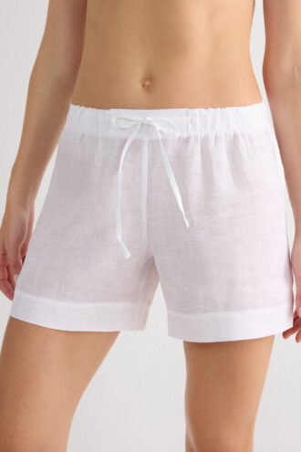 The Pure Linen Shorts in Linen Fabric