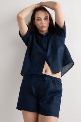 The Pure Linen Shorts in Linen Fabric