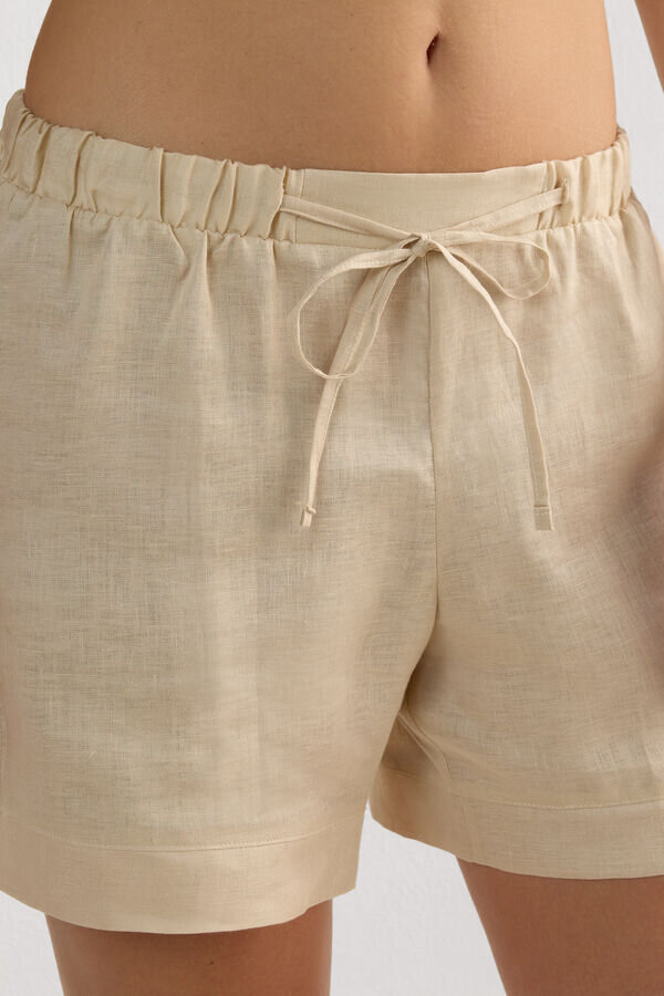The Pure Linen Shorts in Linen Fabric The Pure Linen Shorts in Linen Fabric