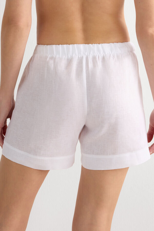 The Pure Linen Shorts in Linen Fabric The Pure Linen Shorts in Linen Fabric