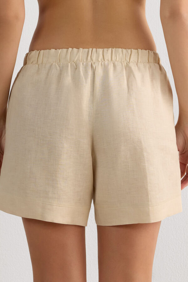 The Pure Linen Shorts in Linen Fabric The Pure Linen Shorts in Linen Fabric