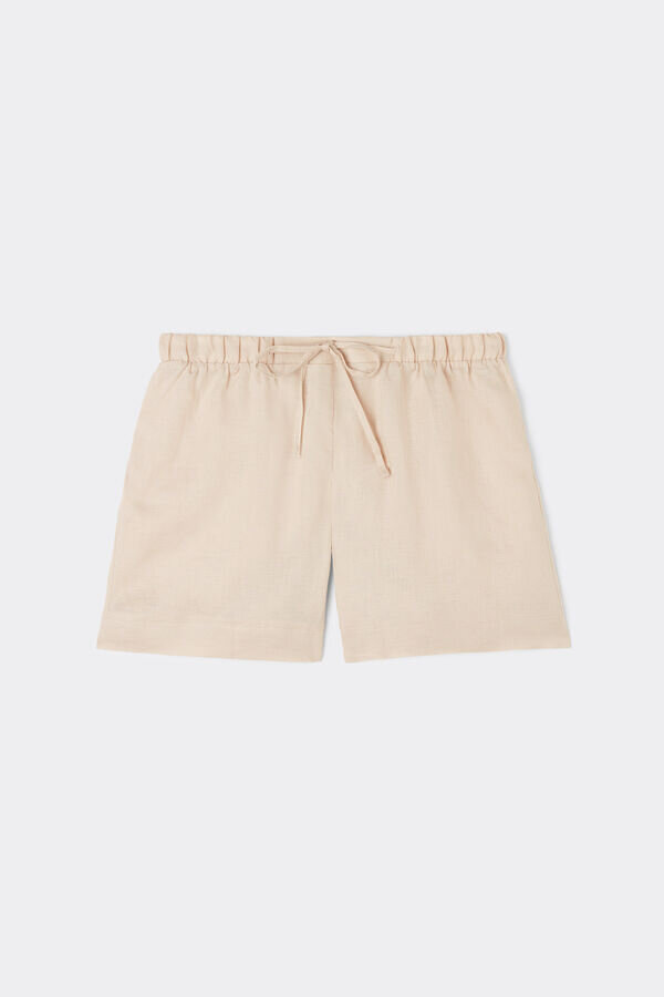 The Pure Linen Shorts in Linen Fabric The Pure Linen Shorts in Linen Fabric