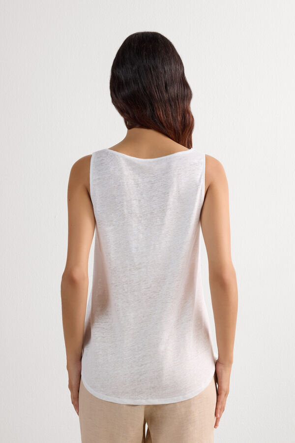 The Pure Linen Tank Top in Linen The Pure Linen Tank Top in Linen