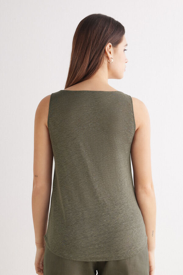 The Pure Linen Tank Top in Linen The Pure Linen Tank Top in Linen