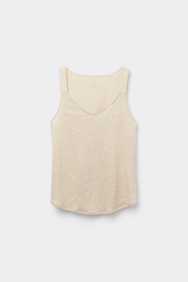 The Pure Linen Tank Top in Linen The Pure Linen Tank Top in Linen